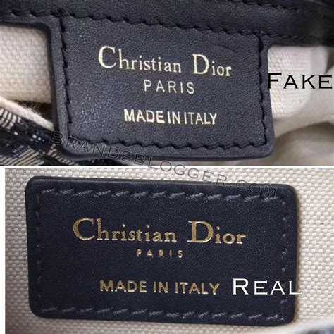 christian dior fake label
